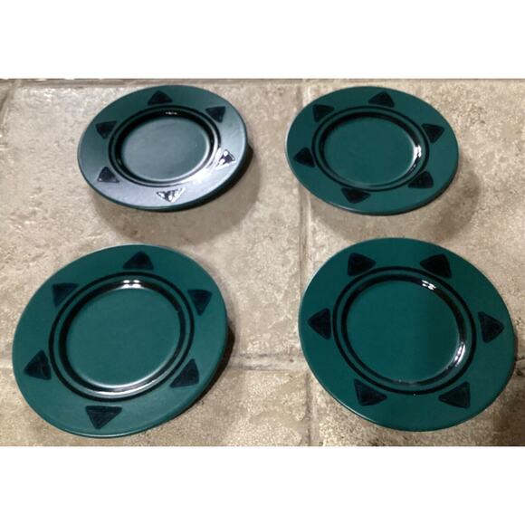 Set of 4 Pfaltzgraff Midnight Sun 6" Saucers or Appetizer/Bread Plates - Picture 6 of 7